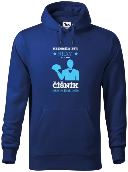 Pánská mikina Nesnáším být sexy, ale jsem číšník