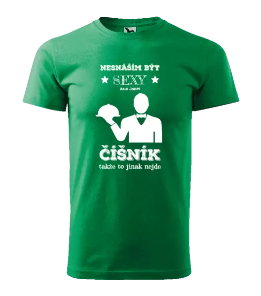Pánské tričko Nesnáším být sexy, ale jsem číšník