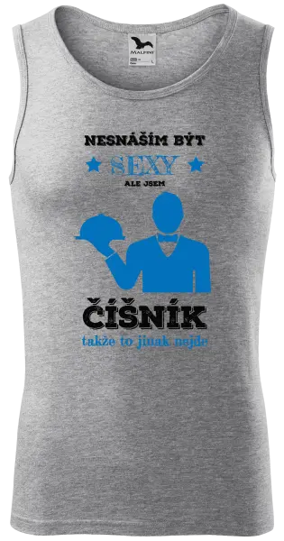 Pánské tílko Nesnáším být sexy, ale jsem číšník