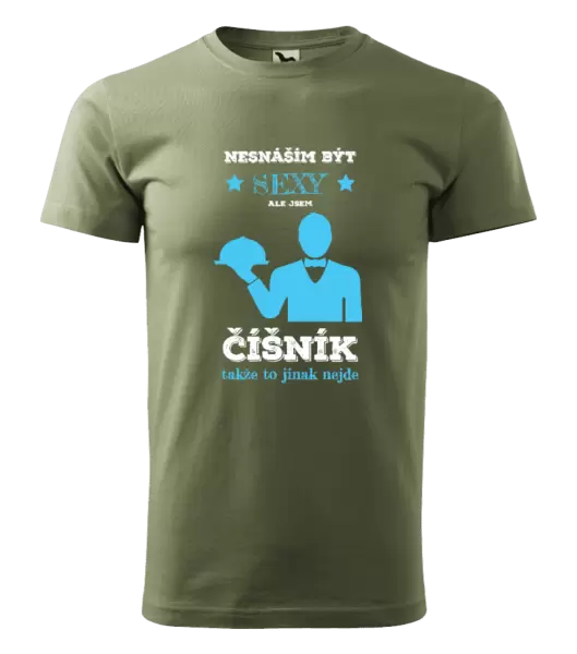 Pánské tričko Nesnáším být sexy, ale jsem číšník