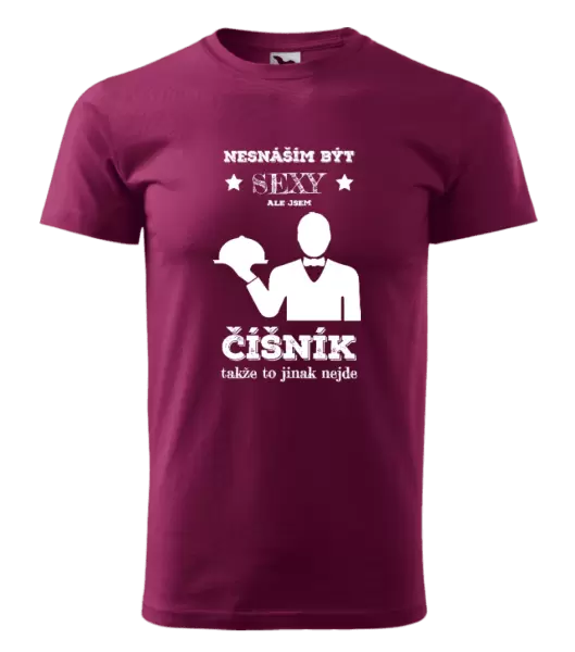 Pánské tričko Nesnáším být sexy, ale jsem číšník