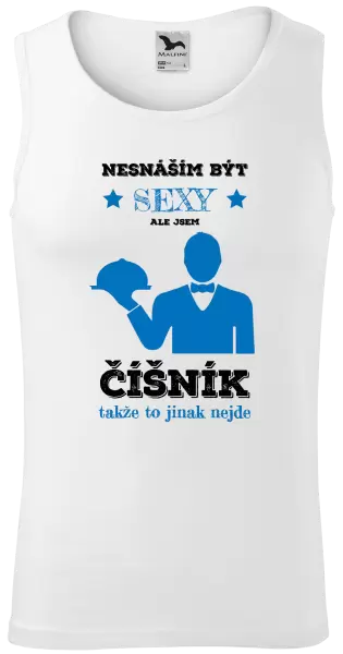 Pánské tílko Nesnáším být sexy, ale jsem číšník