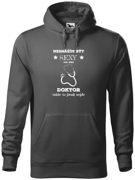 Pánská mikina Nesnáším být sexy, ale jsem doktor
