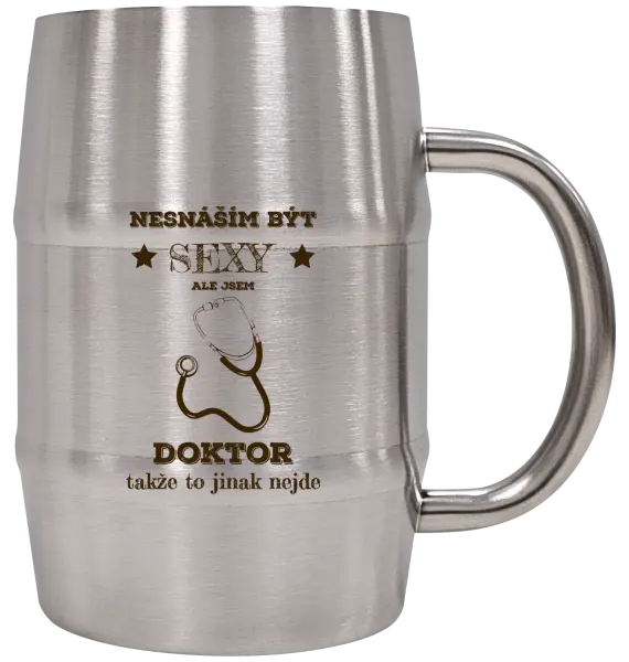 Nerezový chladicí půllitr Nesnáším být sexy, ale jsem doktor
