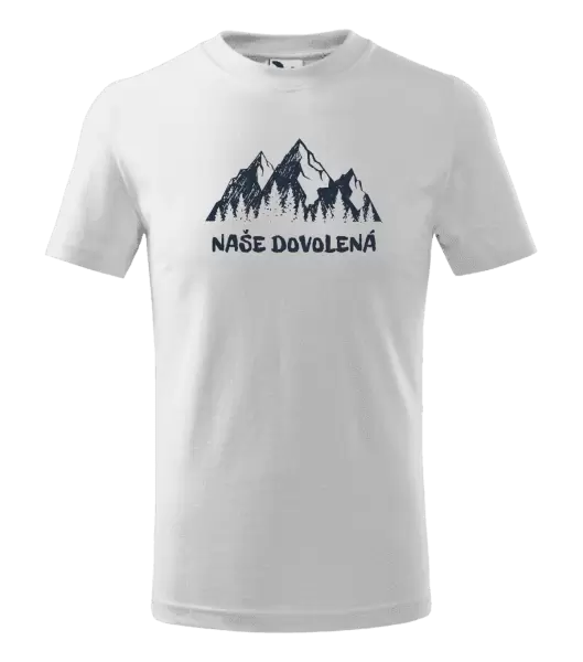 Dětské tričko Naše dovolená
