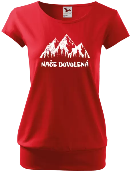 Dámské tričko Naše dovolená
