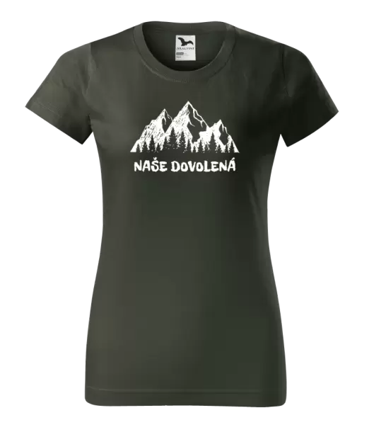 Dámské tričko Naše dovolená