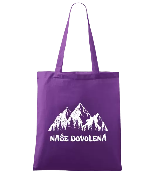 Látková taška Naše dovolená