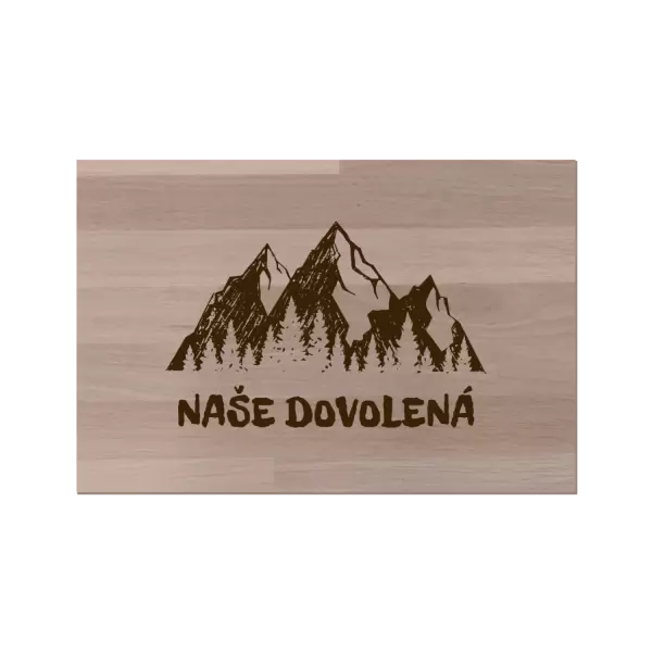 Bukové prkénko Naše dovolená