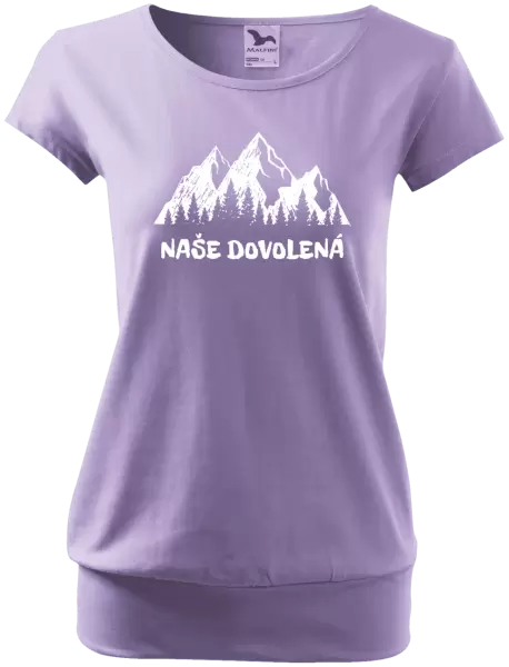 Dámské tričko Naše dovolená