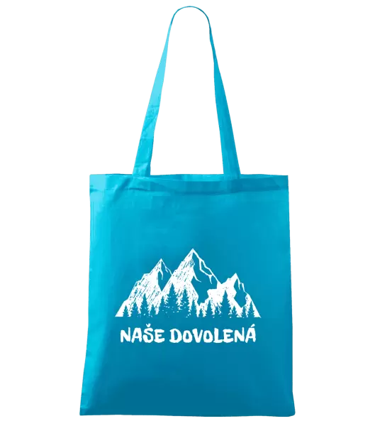 Látková taška Naše dovolená