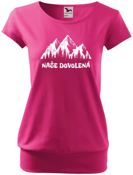 Dámské tričko Naše dovolená