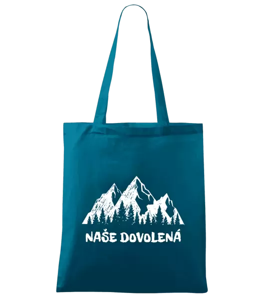 Látková taška Naše dovolená