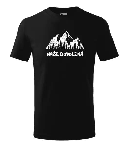 Dětské tričko Naše dovolená