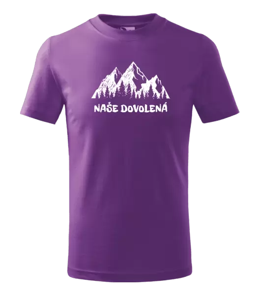 Dětské tričko Naše dovolená