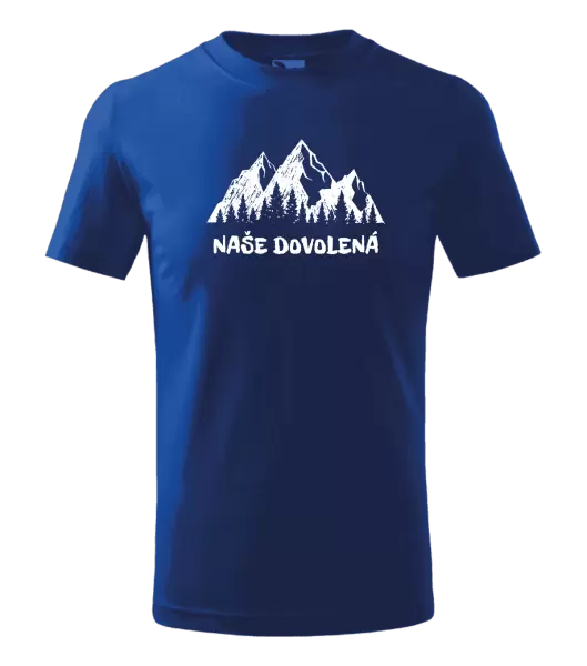 Dětské tričko Naše dovolená
