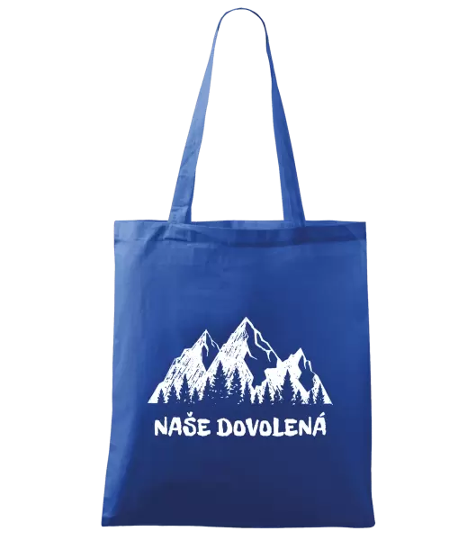 Látková taška Naše dovolená