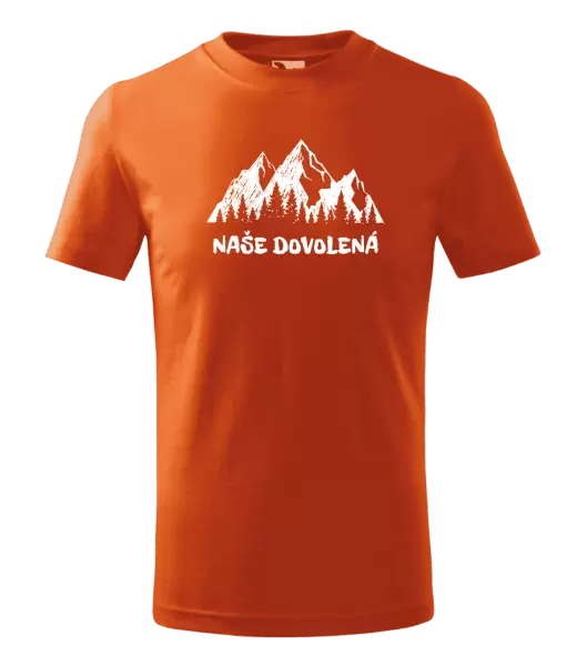Dětské tričko Naše dovolená