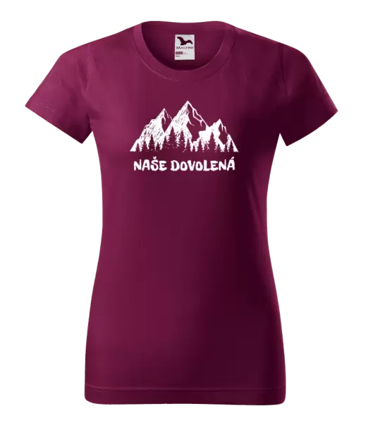 Dámské tričko Naše dovolená