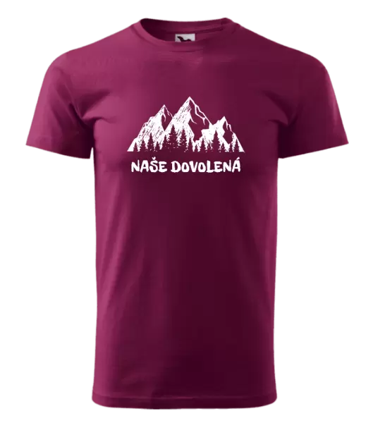 Pánské tričko Naše dovolená