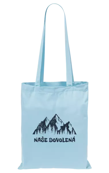 Látková taška Naše dovolená