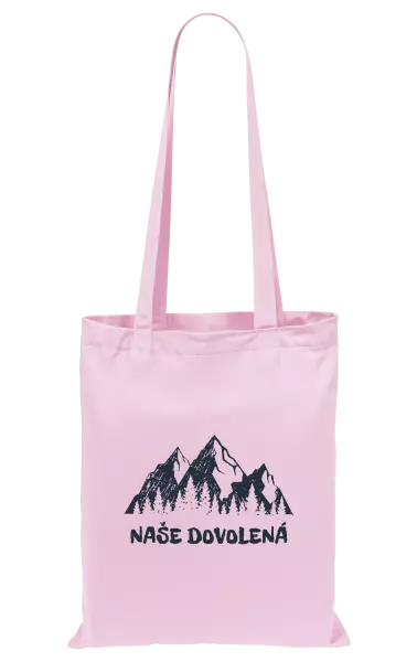 Látková taška Naše dovolená