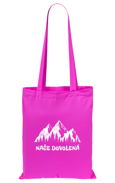 Látková taška Naše dovolená