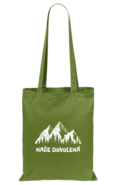 Látková taška Naše dovolená