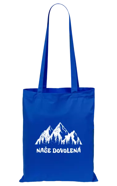 Látková taška Naše dovolená