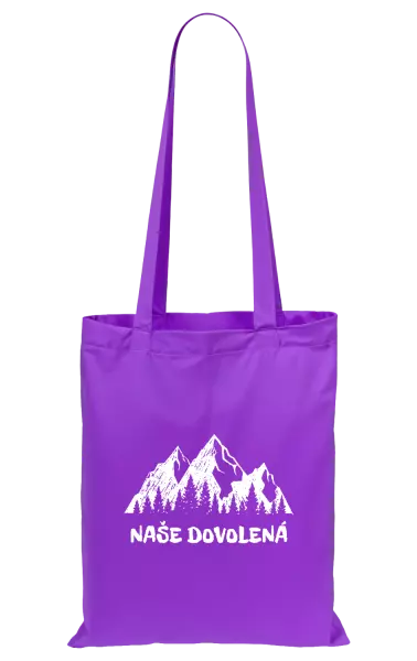Látková taška Naše dovolená