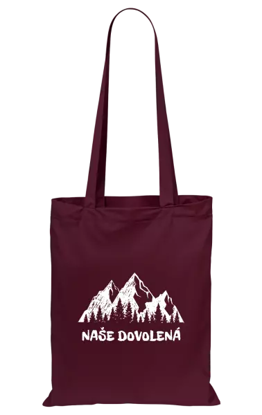 Látková taška Naše dovolená