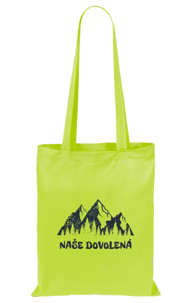 Látková taška Naše dovolená