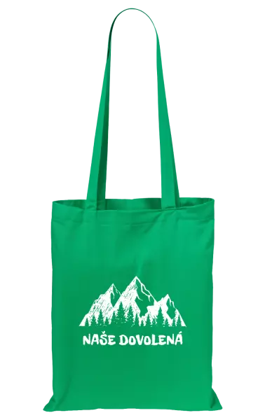 Látková taška Naše dovolená