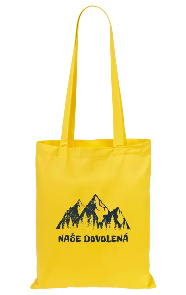 Látková taška Naše dovolená