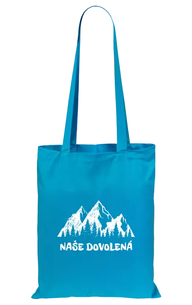 Látková taška Naše dovolená