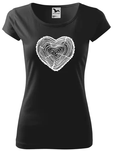 Dámské tričko Pařez srdce