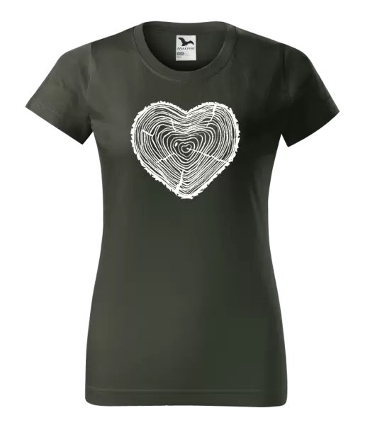 Dámské tričko Pařez srdce
