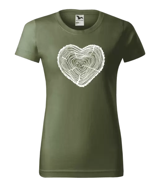 Dámské tričko Pařez srdce