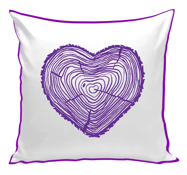 Polštář Pařez srdce