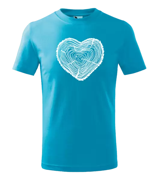 Detské tričko Peň srdce