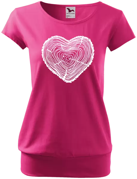 Dámské tričko Pařez srdce