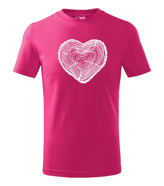 Detské tričko Peň srdce