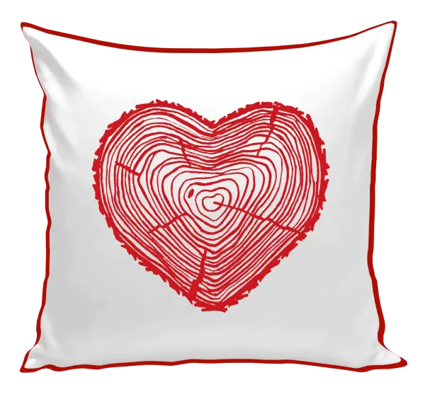 Polštář Pařez srdce