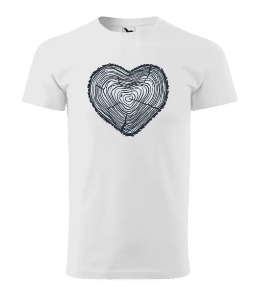 Pánské tričko Pařez srdce