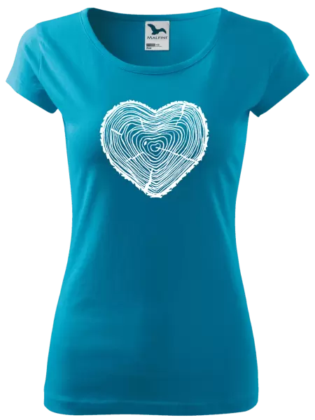 Dámske tričko Peň srdce