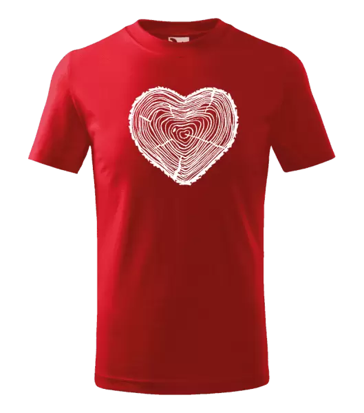 Dětské tričko Pařez srdce