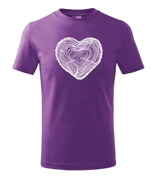 Dětské tričko Pařez srdce