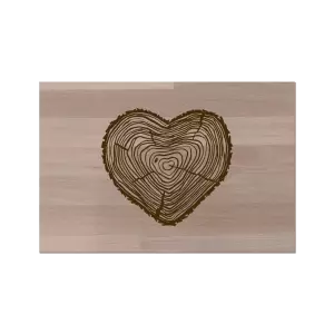 Buková doska Peň srdce