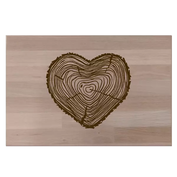Buková doska Peň srdce
