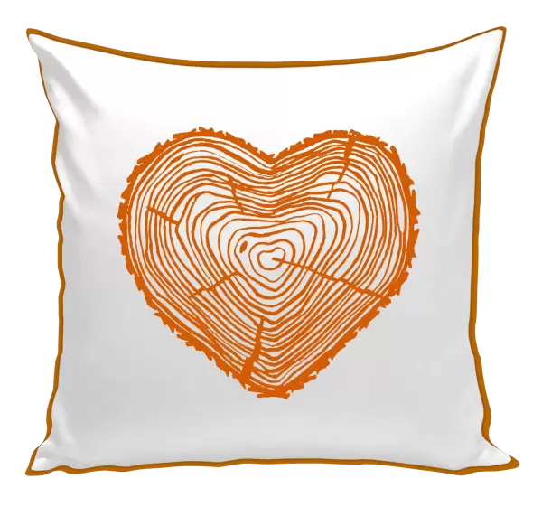 Polštář Pařez srdce